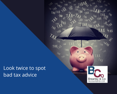 Look twice to spot bad tax advice