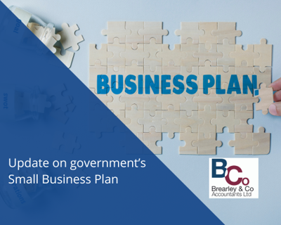Update on government’s Small Business Plan
