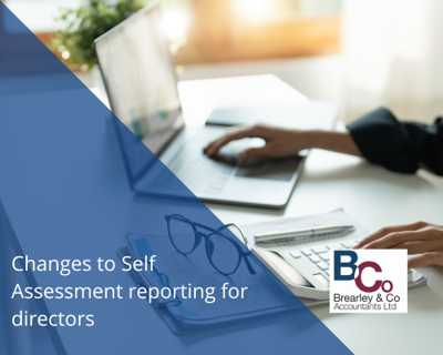 Changes to Self Assessment reporting for directors