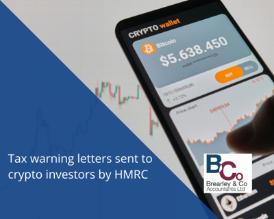 Tax warning letters sent to crypto investors by HMRC